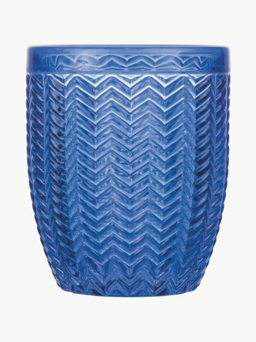 Wassergläser Bicchieri mit Strukturmuster, 6er-Set