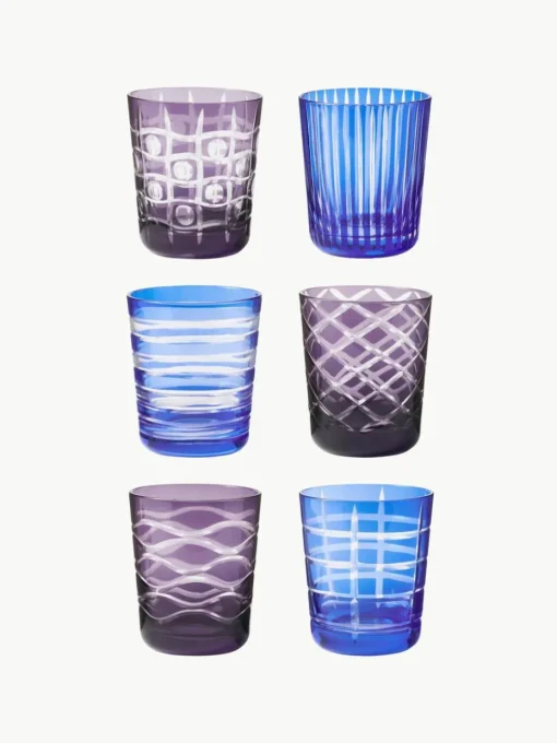 Wassergläser Cobalt, 6er-Set