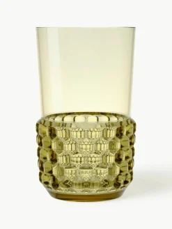Wassergläser Jellies mit Strukturmuster, 4 Stück