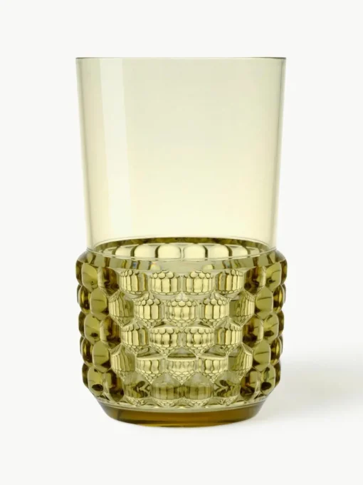 Wassergläser Jellies mit Strukturmuster, 4 Stück