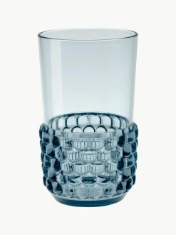 Wassergläser Jellies mit Strukturmuster, 4 Stück