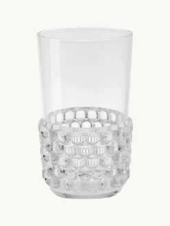 Wassergläser Jellies mit Strukturmuster, 4 Stück