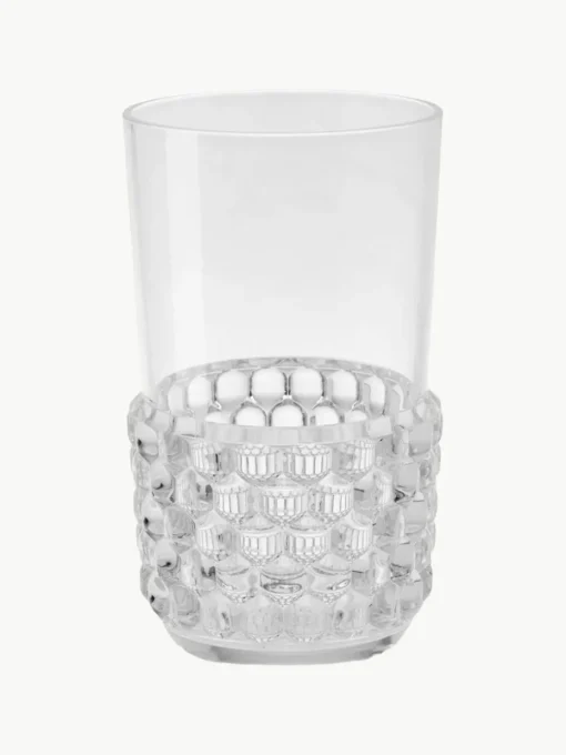 Wassergläser Jellies mit Strukturmuster, 4 Stück