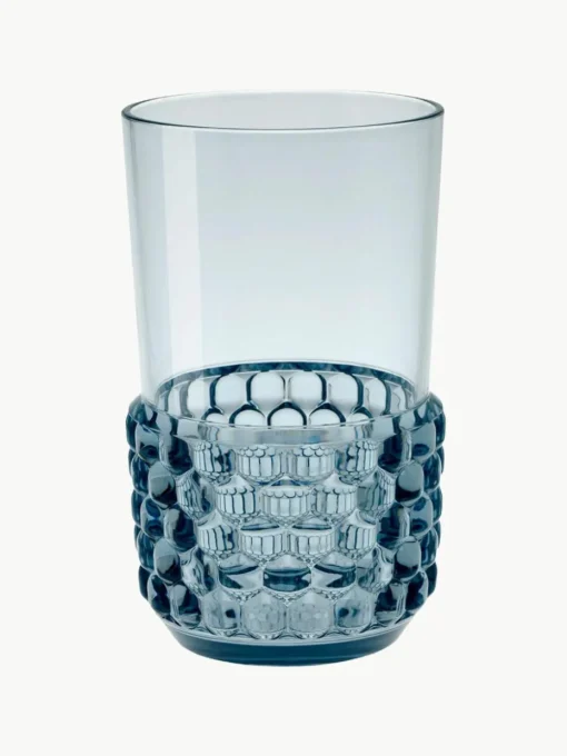 Wassergläser Jellies mit Strukturmuster, 4 Stück