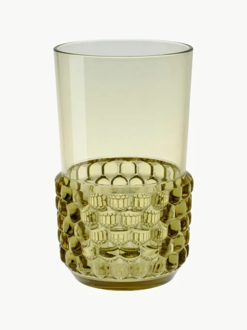 Wassergläser Jellies mit Strukturmuster, 4 Stück