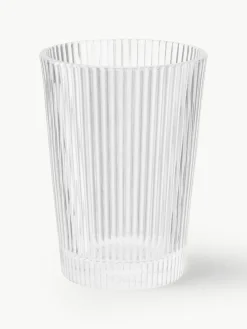 Wassergläser Pilastro mit Rillenrelief, 6 Stück