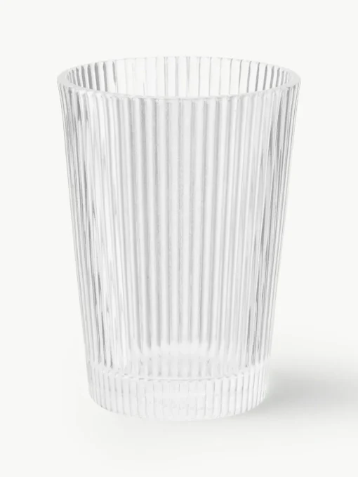 Wassergläser Pilastro mit Rillenrelief, 6 Stück