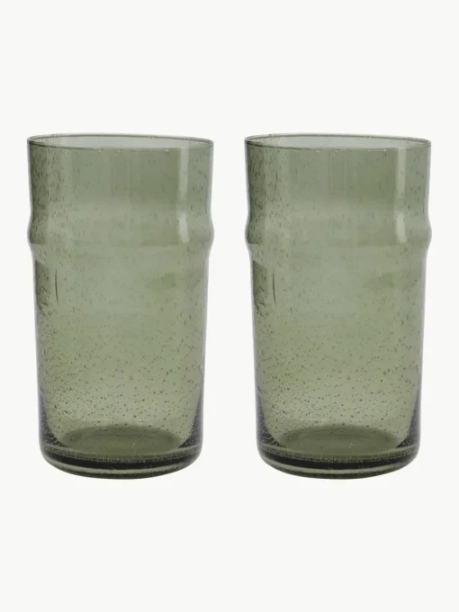 Wassergläser Rain mit Luftblasen, 2 Stück