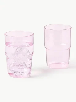 Wassergläser Torino aus Borosilikatglas, 2 Stück