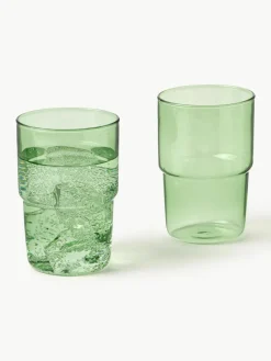 Wassergläser Torino aus Borosilikatglas, 2 Stück