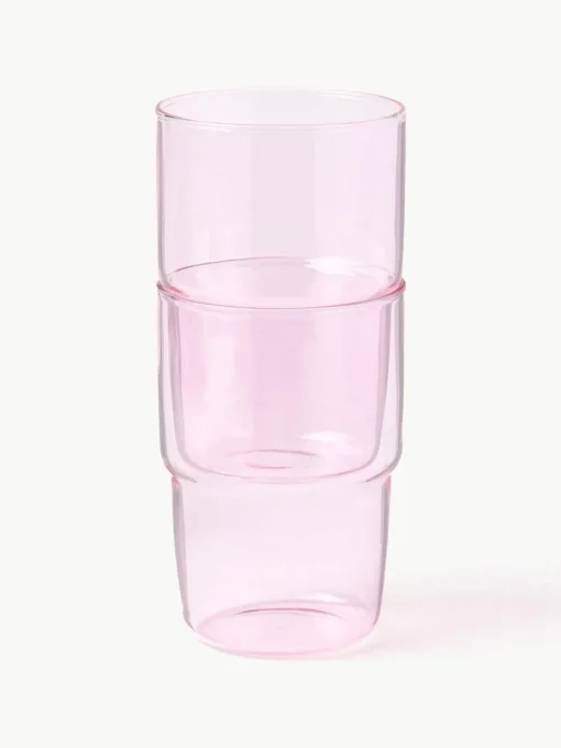 Wassergläser Torino aus Borosilikatglas, 2 Stück