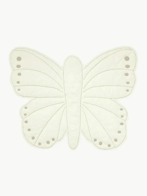 Wattierte Spieldecke Butterfly aus Bio-Baumwolle