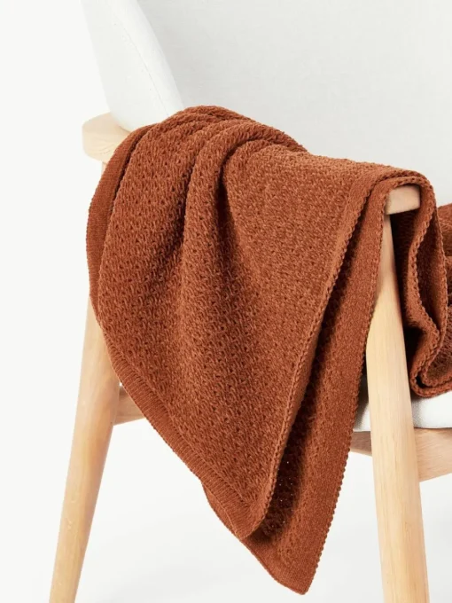 Weiche Strick-decke Everly aus Chenille