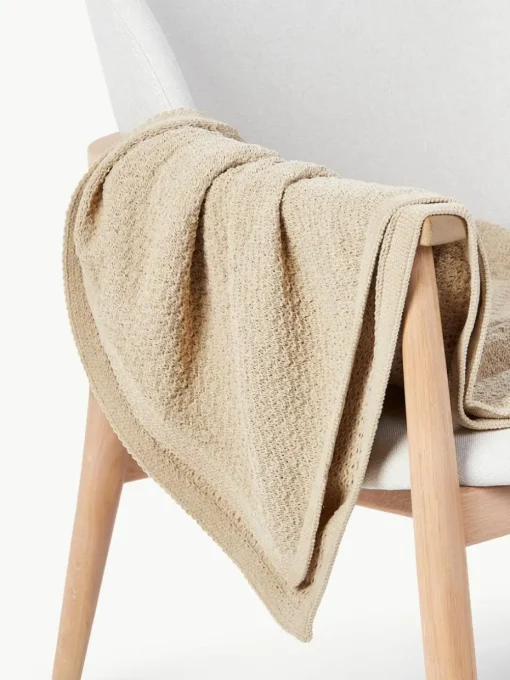 Weiche Strick-decke Everly aus Chenille