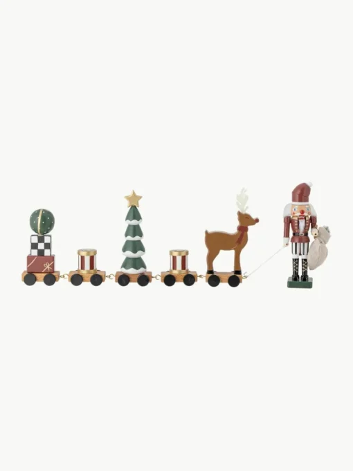 Weihnachtlicher Deko-Zug Vadim aus Buchenholz
