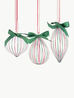 Weihnachtsbaumanhänger Stripe Trans, 12er-Set