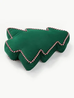 Weihnachtsbaum-Dekokissen Ziva aus Samt