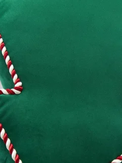 Weihnachtsbaum-Dekokissen Ziva aus Samt