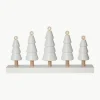 Weihnachtsdekoration Skog aus Kiefern- und Birkenholz