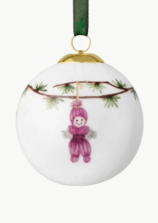 Weihnachtskugel Hammershøi aus Porzellan