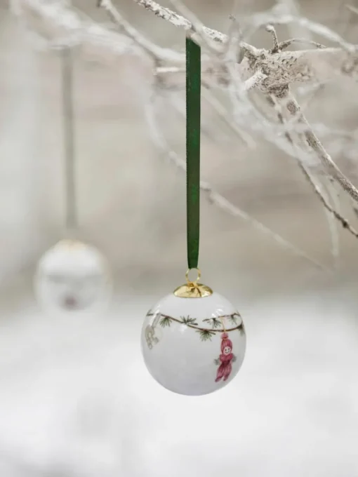 Weihnachtskugel Hammershøi aus Porzellan