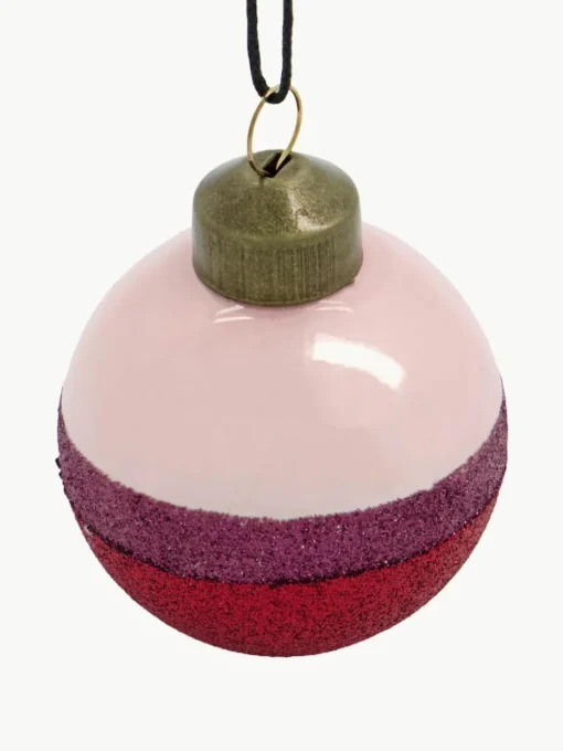 Weihnachtskugeln Stripe, 4 Stück