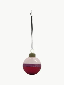 Weihnachtskugeln Stripe, 4 Stück