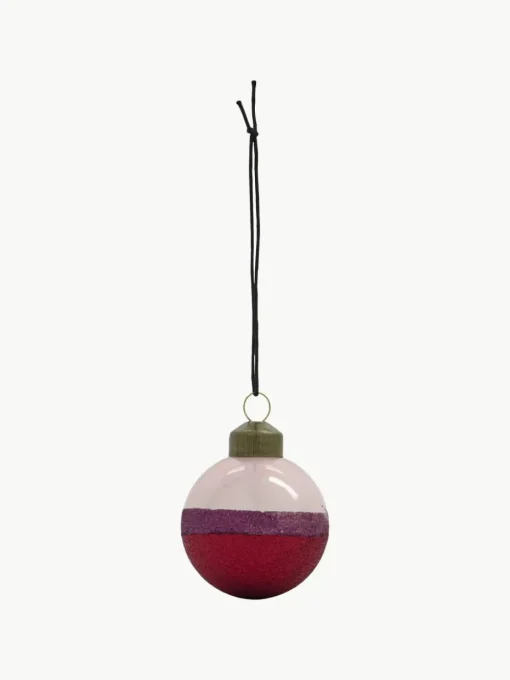 Weihnachtskugeln Stripe, 4 Stück