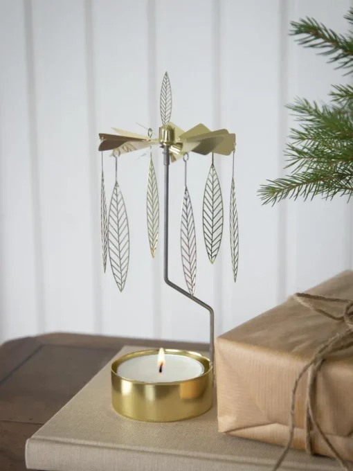 Weihnachts-Teelichthalter Salix, drehbar