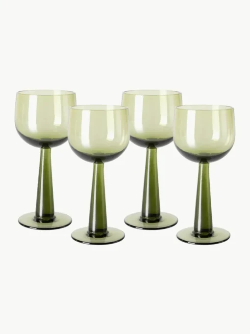 Weingläser The Emeralds, 4 Stück