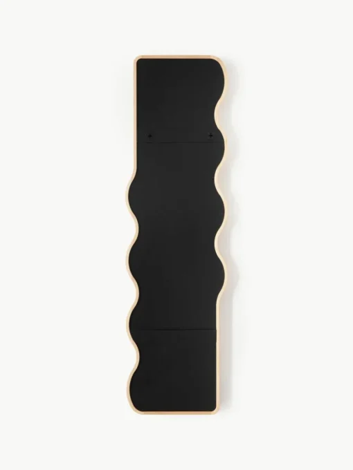 Wellenförmiger Ganzkörperspiegel Stream aus Holz