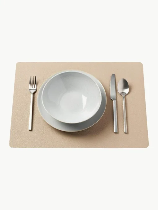 Wendbare Tischsets Bitz aus Kunstleder, 4 Stück