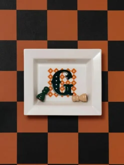 Westwing Collection x MEISSEN, handgefertigte Vide-Poche Initials mit Dekor