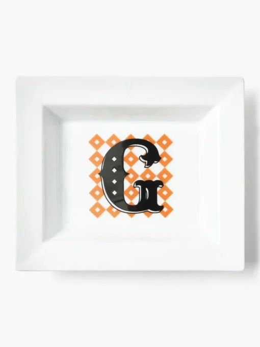Westwing Collection x MEISSEN, handgefertigte Vide-Poche Initials mit Dekor