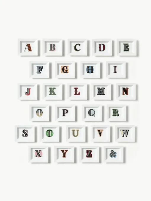 Westwing Collection x MEISSEN, handgefertigte Vide-Poche Initials mit Dekor