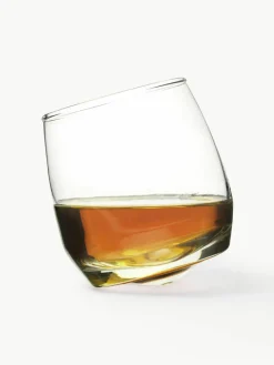 Whiskygläser Rocking mit rundem Boden, 6 Stück