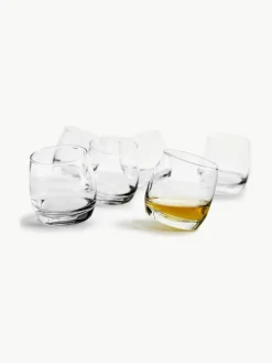 Whiskygläser Rocking mit rundem Boden, 6 Stück