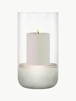 Windlicht Calma aus Glas, H 23 cm