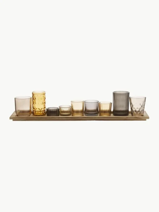 Windlichter Wessel aus Glas, 10er-Set