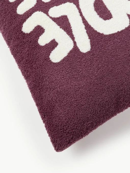 Winterliche Kissenhülle Janara mit Aufschrift