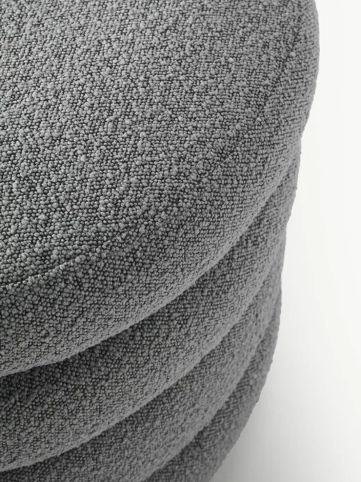 XL Bouclé-Hocker Alto mit Stauraum