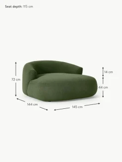XL Bouclé-Loungesessel Sofia