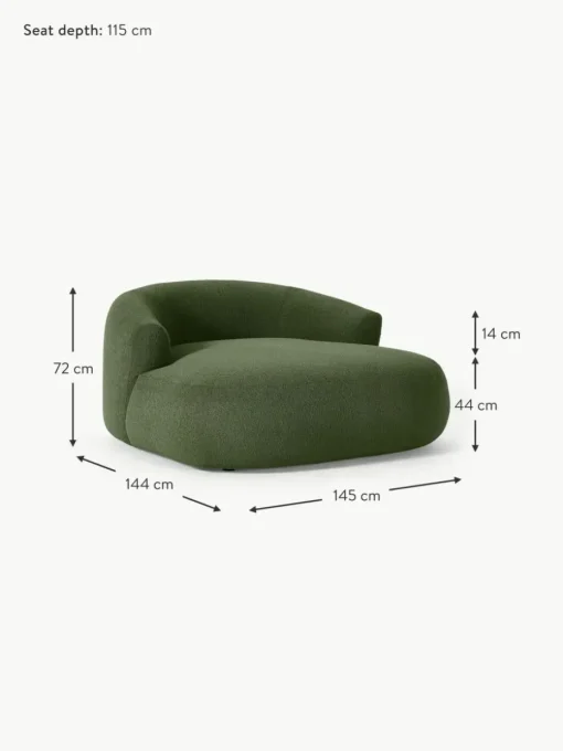 XL Bouclé-Loungesessel Sofia