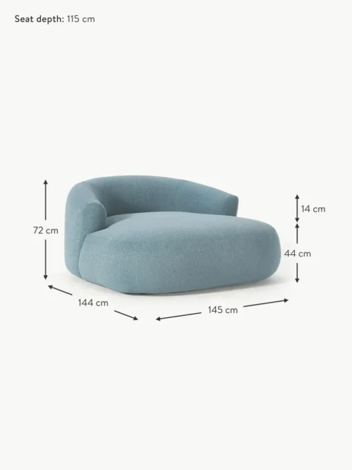 XL Bouclé-Loungesessel Sofia