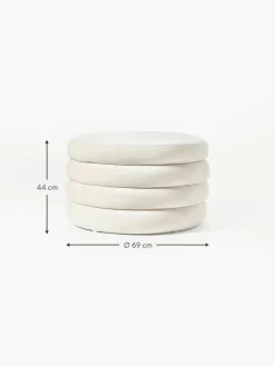 XL Samt-Hocker Alto mit Stauraum