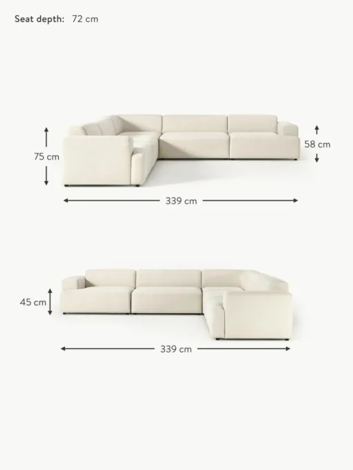 XL-Ecksofa Melva
