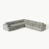 XL-Ecksofa Melva aus Cord