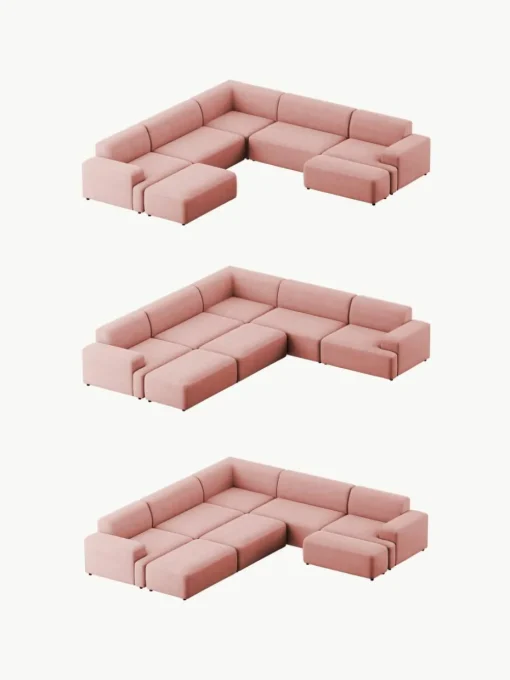 XL-Ecksofa Melva aus Cord