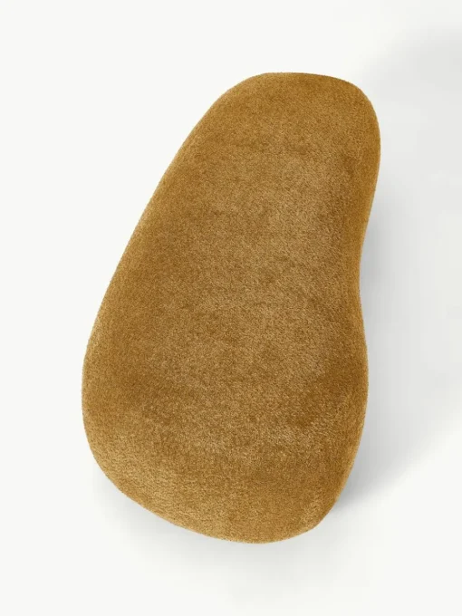 XL-Hocker Alba aus Teddy-Bouclé