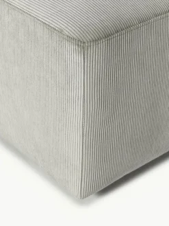 XL-Hocker Melva aus Cord, B 116 x T 42 cm